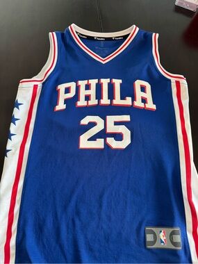 Fanatics Philadelphia 76ers Blue #25 SimmonsBasketball Jersey
